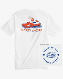 Southern Tide Florida Gators Cornhole T-Shirt Classic White Clearance