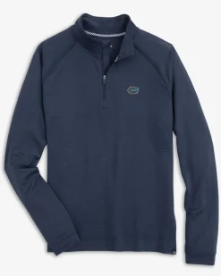 Southern Tide Florida Gators Scuttle Heather Quarter Zip Heather True Navy Best