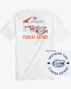 Southern Tide Florida Gators Tailgate Time T-Shirt Classic White Online