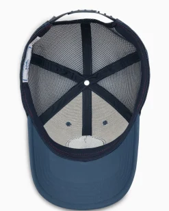 Southern Tide Florida Patch Performance Trucker Hat Seven Seas Blue Best