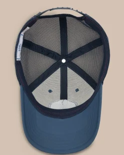 Southern Tide Florida Patch Performance Trucker Hat Seven Seas Blue Best