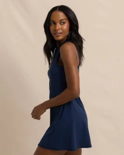 Southern Tide Frances Zip Front Performance Dress Clearance