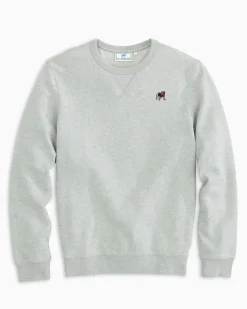 Southern Tide Georgia Bulldogs Upper Deck Pullover Sweatshirt Cheap
