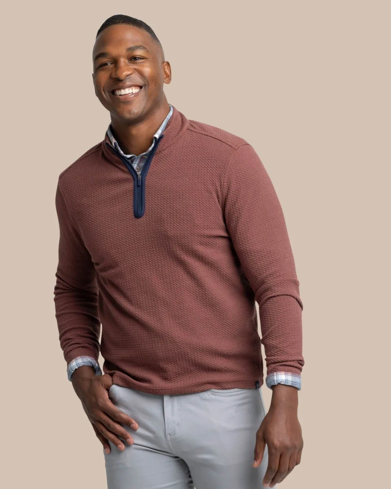 Southern Tide Heather Outbound Quarter Zip Hot