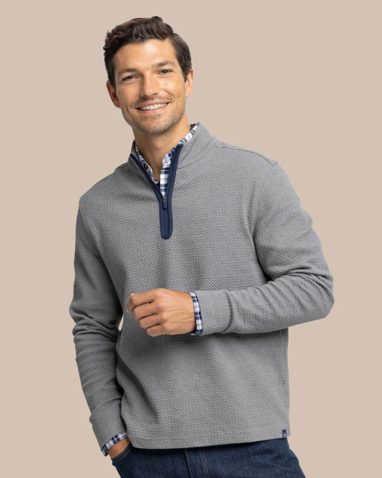 Southern Tide Heather Outbound Quarter Zip Hot