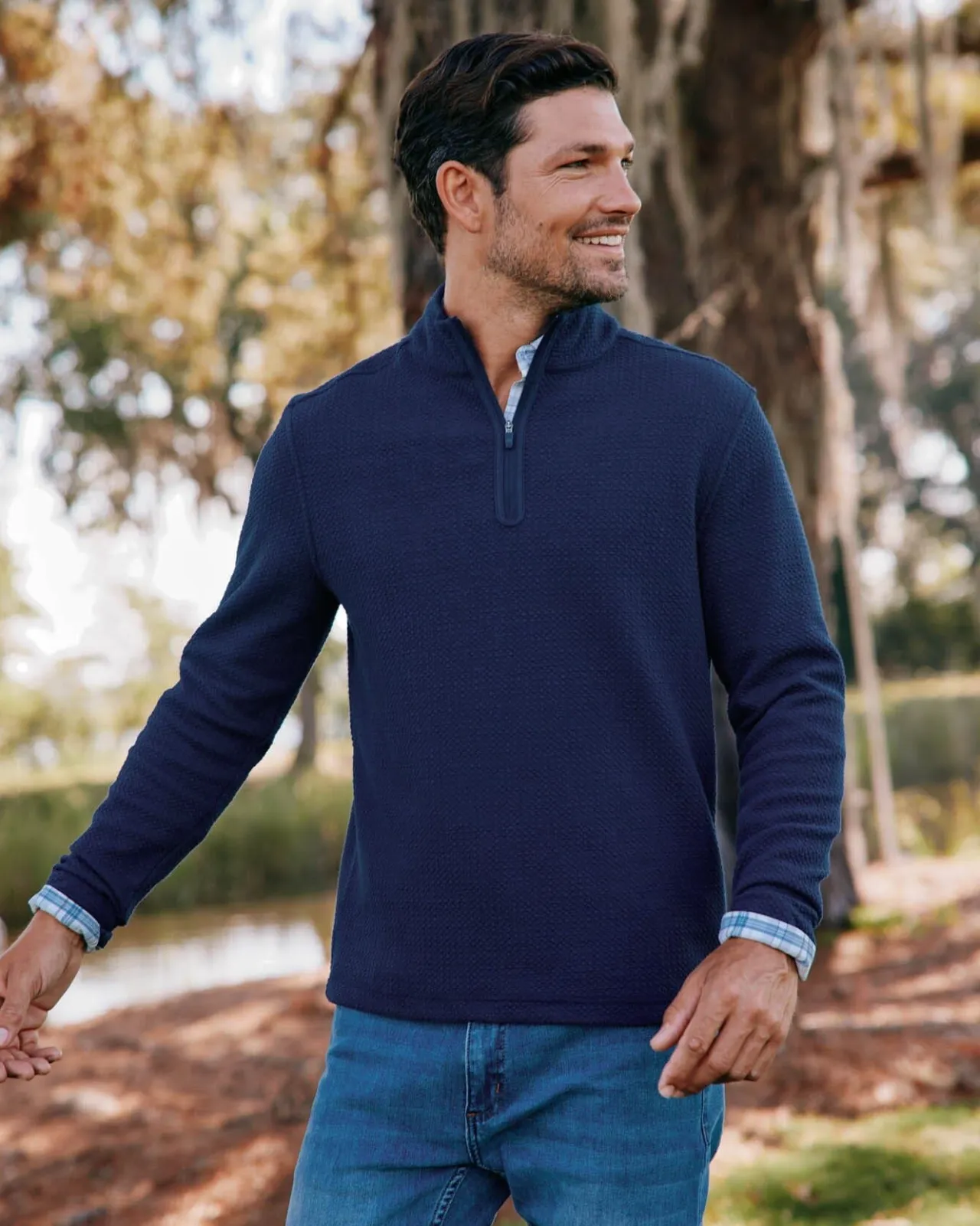 Southern Tide Heather Outbound Quarter Zip Hot