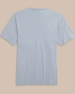 Southern Tide Heather St Banner Year Front Graphic Short Sleeve T-Shirt Heather Platinum Grey Online