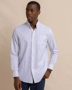 Southern Tide Intercoastal Falls Park Plaid Long Sleeve Sport Shirt Sale