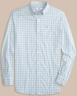 Southern Tide Intercoastal Falls Park Plaid Long Sleeve Sport Shirt Sale