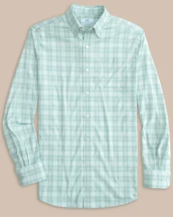 Southern Tide Intercoastal Primrose Plaid Long Sleeve Sport Shirt Best Sale