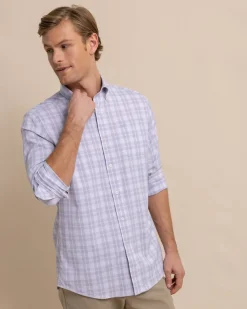 Southern Tide Intercoastal Primrose Plaid Long Sleeve Sport Shirt Best Sale