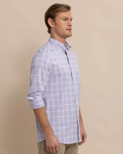 Southern Tide Intercoastal Primrose Plaid Long Sleeve Sport Shirt Best Sale