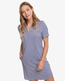 Southern Tide Kamryn Brrr Intercoastal Gingham Dress Best