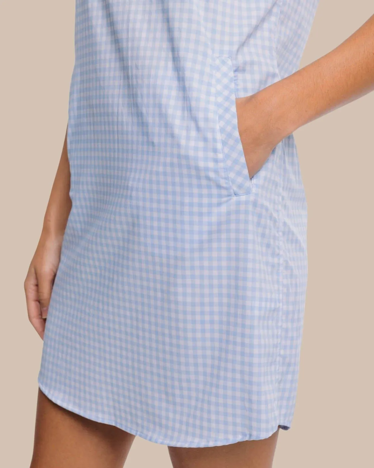 Southern Tide Kamryn Brrr Intercoastal Gingham Dress Best