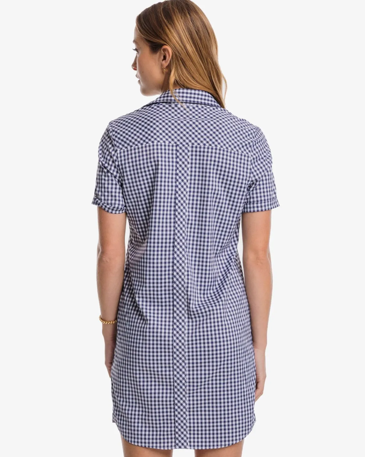 Southern Tide Kamryn Brrr Intercoastal Gingham Dress Best