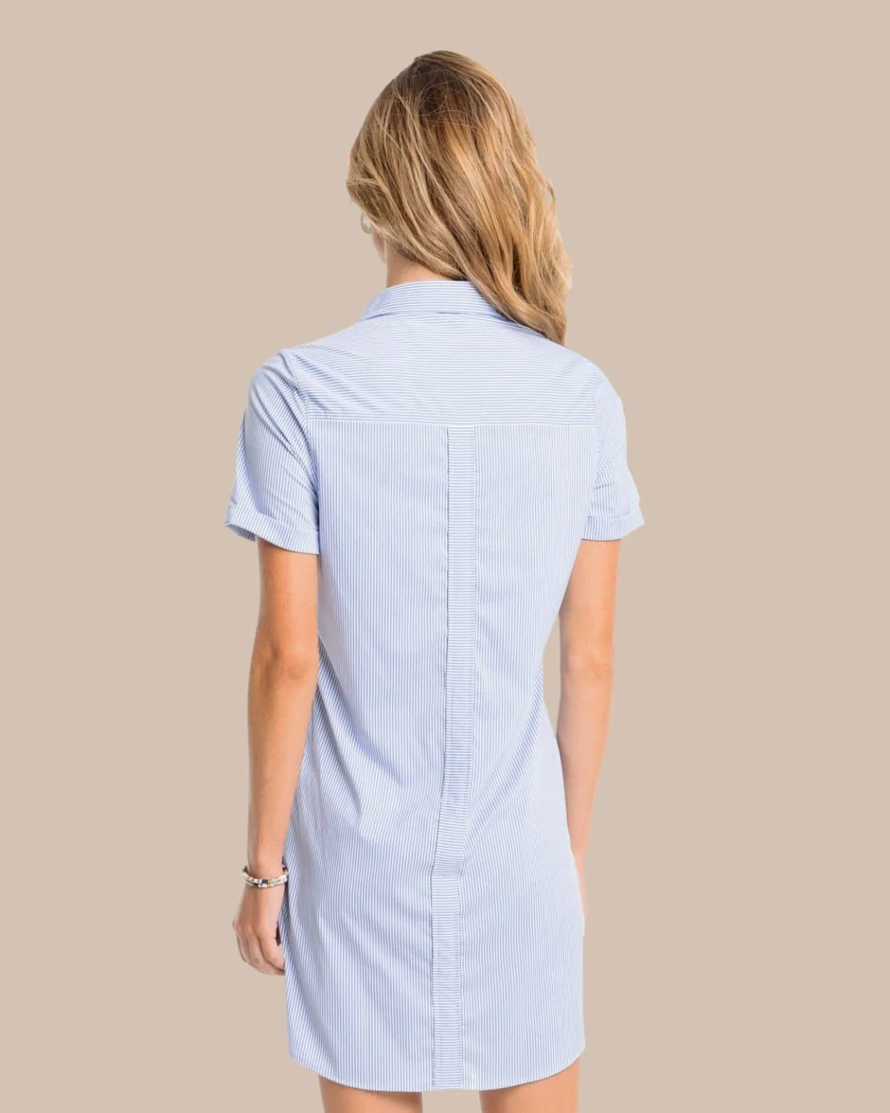 Southern Tide Kamryn Brrr°® Intercoastal Stripe Dress Cobalt Blue New