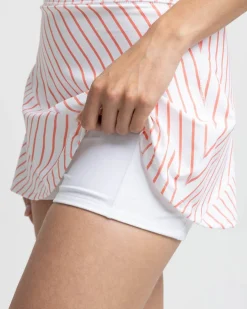 Southern Tide Katlyn Stripe Skort Classic White Fashion