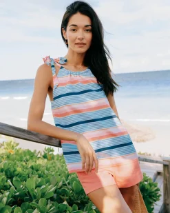 Southern Tide Kaylen Set Sail Stripe Top Conch Shell Best Sale