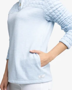 Southern Tide Kelsea Quilted Heather Pullover Best Sale