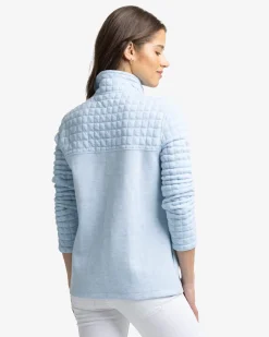 Southern Tide Kelsea Quilted Heather Pullover Best Sale