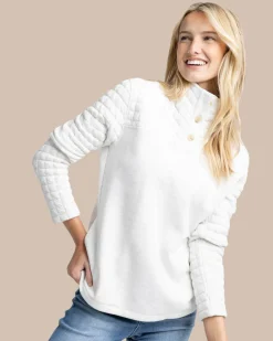 Southern Tide Kelsea Quilted Heather Pullover Best Sale