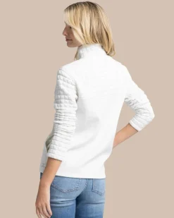 Southern Tide Kelsea Quilted Heather Pullover Best Sale