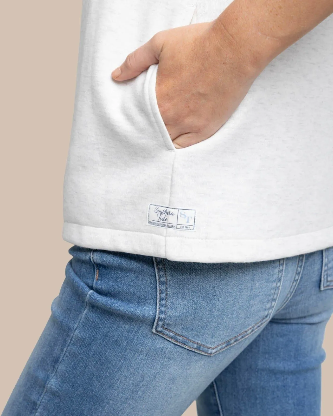 Southern Tide Kelsea Quilted Heather Pullover Best Sale