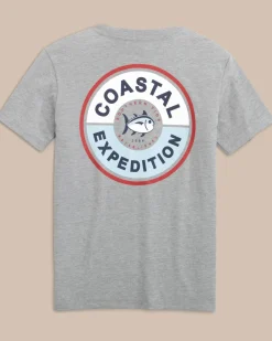 Southern Tide Kids Coastal Expedition Heather T-Shirt Heather Quarry New