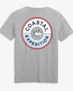 Southern Tide Kids Coastal Expedition Heather T-Shirt Heather Quarry New