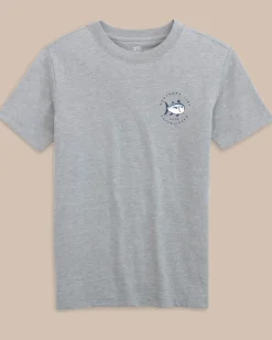 Southern Tide Kids Coastal Expedition Heather T-Shirt Heather Quarry New