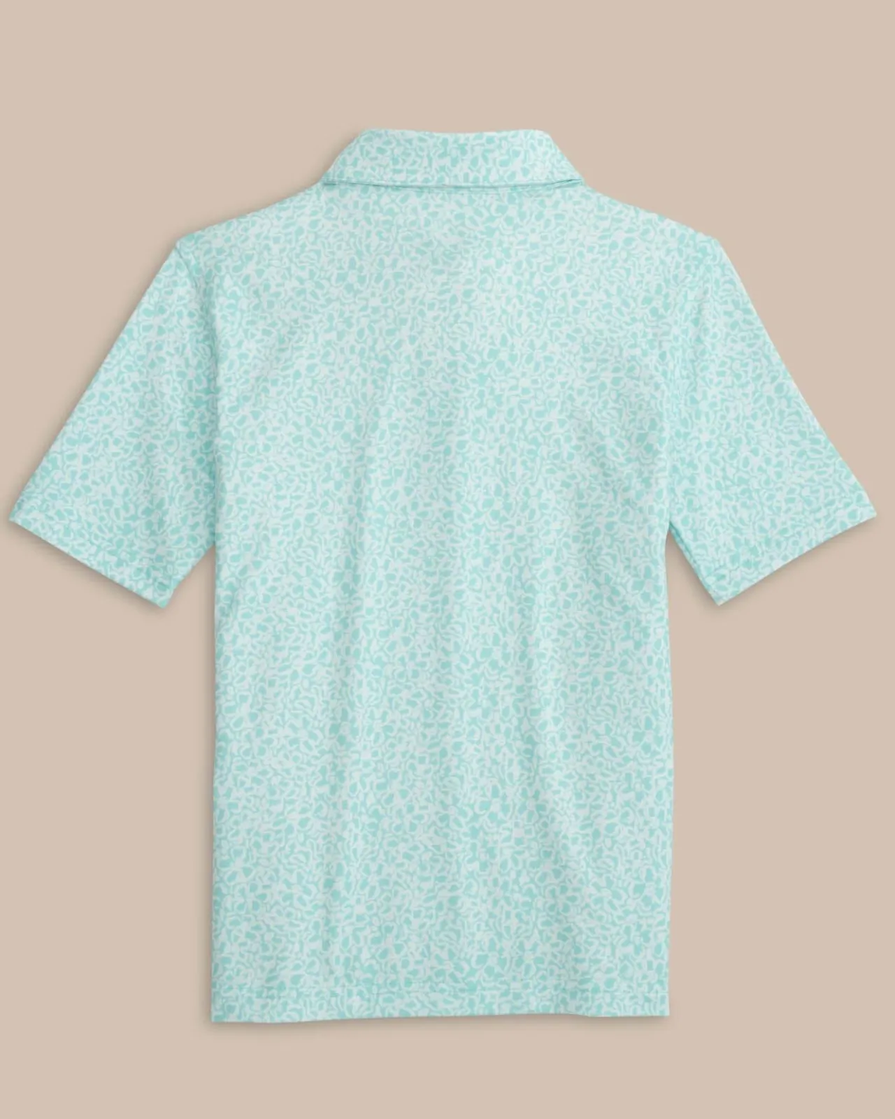 Southern Tide Kids Driver That Floral Feeling Printed Polo Wake Blue Discount