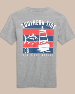 Southern Tide Kids Rrr Sj Heather T-Shirt Heather Quarry Fashion
