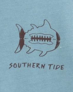 Southern Tide Kids Sketched Football Heather T-Shirt Online