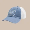 Southern Tide Kids Skipjack Fly Patch Sun Farer Trucker Subdued Blue New
