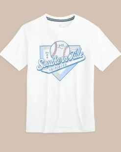 Southern Tide Kids Skipjacks Performance Short Sleeve T-Shirt Classic White Fashion