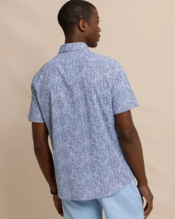Southern Tide Leagally Frond Intercoastal Short Sleeve Sport Shirt New