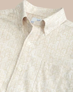 Southern Tide Leagally Frond Intercoastal Short Sleeve Sport Shirt New