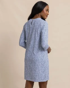 Southern Tide Leira That Floral Feeling Print Performance Dress Cheap