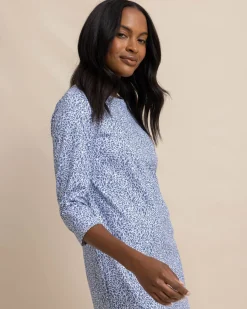 Southern Tide Leira That Floral Feeling Print Performance Dress Sale