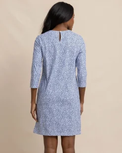 Southern Tide Leira That Floral Feeling Print Performance Dress Sale