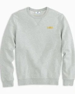 Southern Tide Lsu Tigers Upper Deck Pullover Sweatshirt New