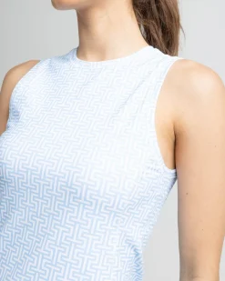 Southern Tide Lyllee Printed Performance Dress Classic White Discount