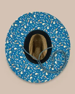 Southern Tide Marg Madness Straw Hat Atlantic Blue Online