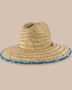 Southern Tide Marg Madness Straw Hat Atlantic Blue Online