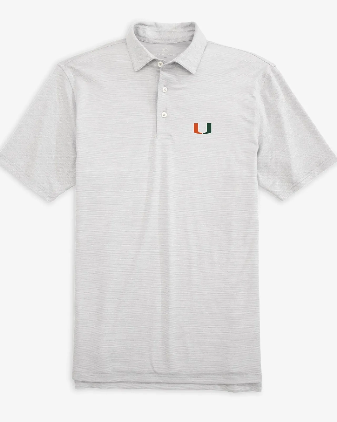 Southern Tide Miami Hurricanes Driver Spacedye Polo Shirt New