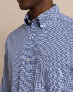 Southern Tide Micro Gingham Brrr°® Intercoastal Sport Shirt Hot