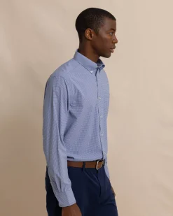 Southern Tide Micro Gingham Brrr°® Intercoastal Sport Shirt Hot