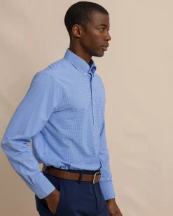 Southern Tide Micro Gingham Brrr°® Intercoastal Sport Shirt Hot