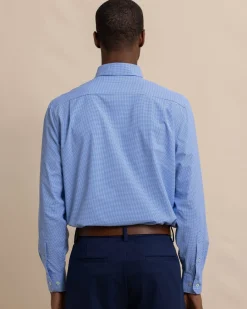 Southern Tide Micro Gingham Brrr°® Intercoastal Sport Shirt Hot