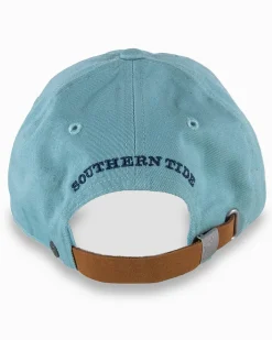 Southern Tide Mini Skipjack Leather Strap Hat Cheap